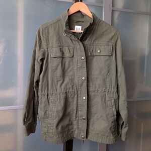 GAP Women's Utility Jacket in Olive - Size Medium